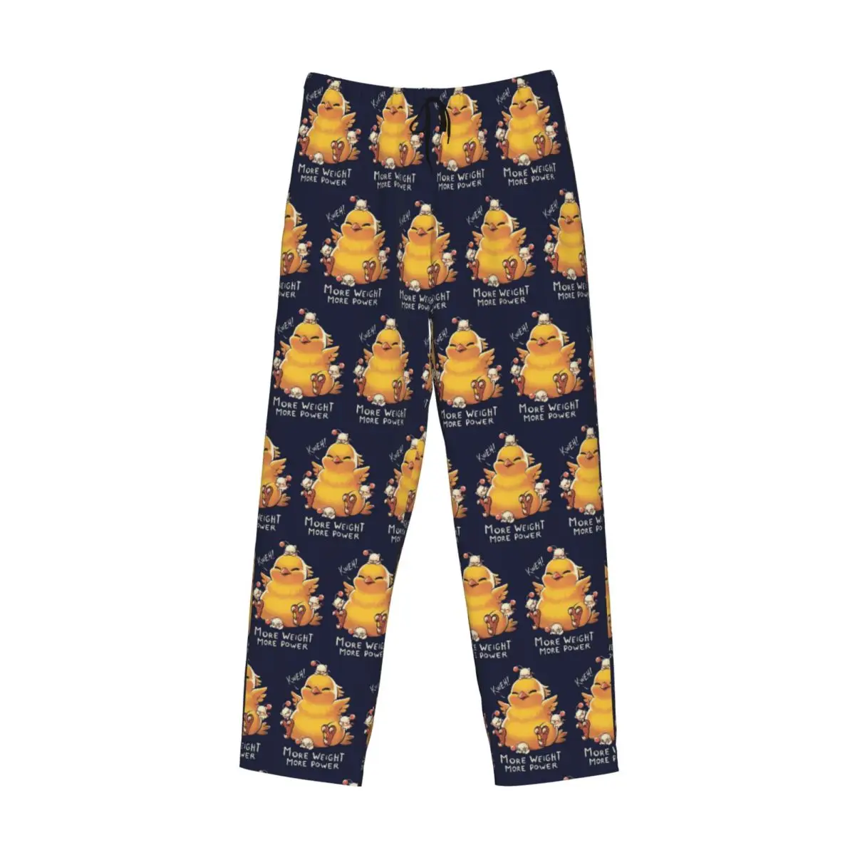 

Custom Funny Fat Chocobo - Big Power Pajama Pants Men Sleepwear Sleep Lounge Bottoms with Pockets