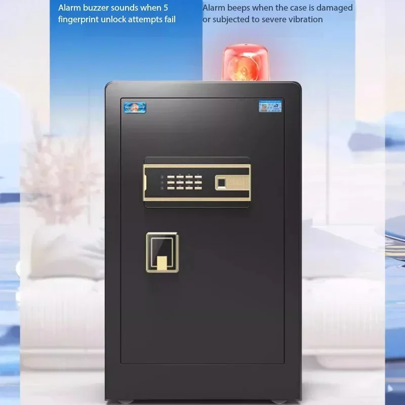 Livingroom Decoration Large Office Intelligent Anti-theft Fingerprint Password Safe Household Heavy Duty Three-layer Safe Luxury