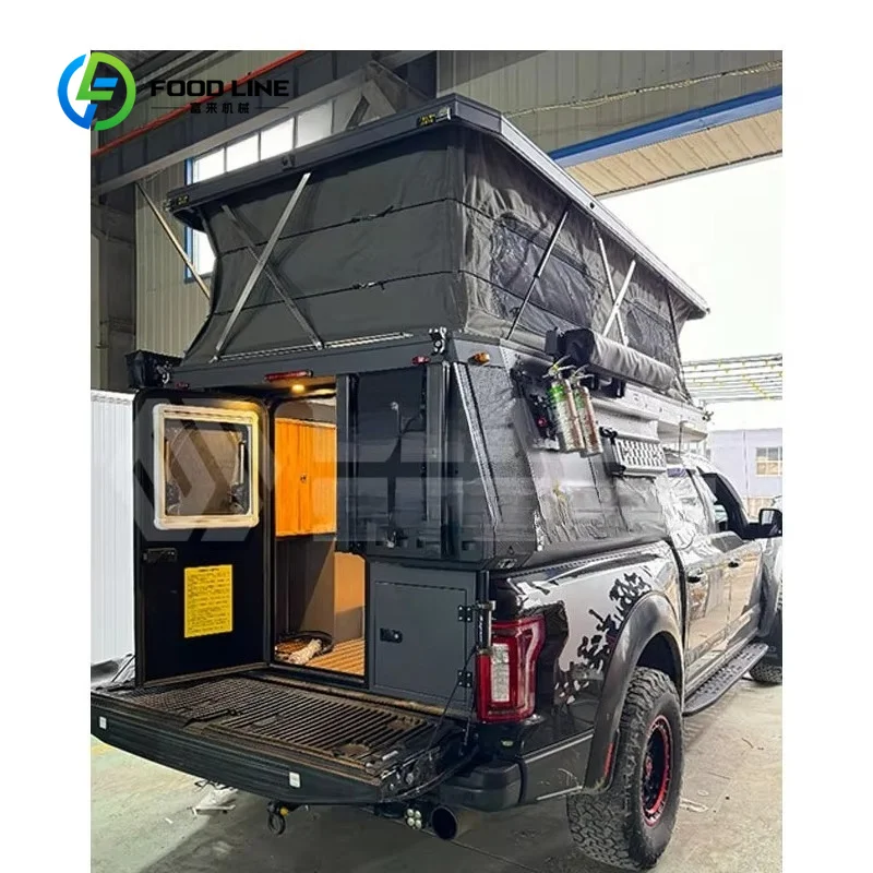 Customized Hard Shell Truck Bed Camper With Lift System And Rear Entry Door For Off Road Adventure Bulk Purchase Save Money