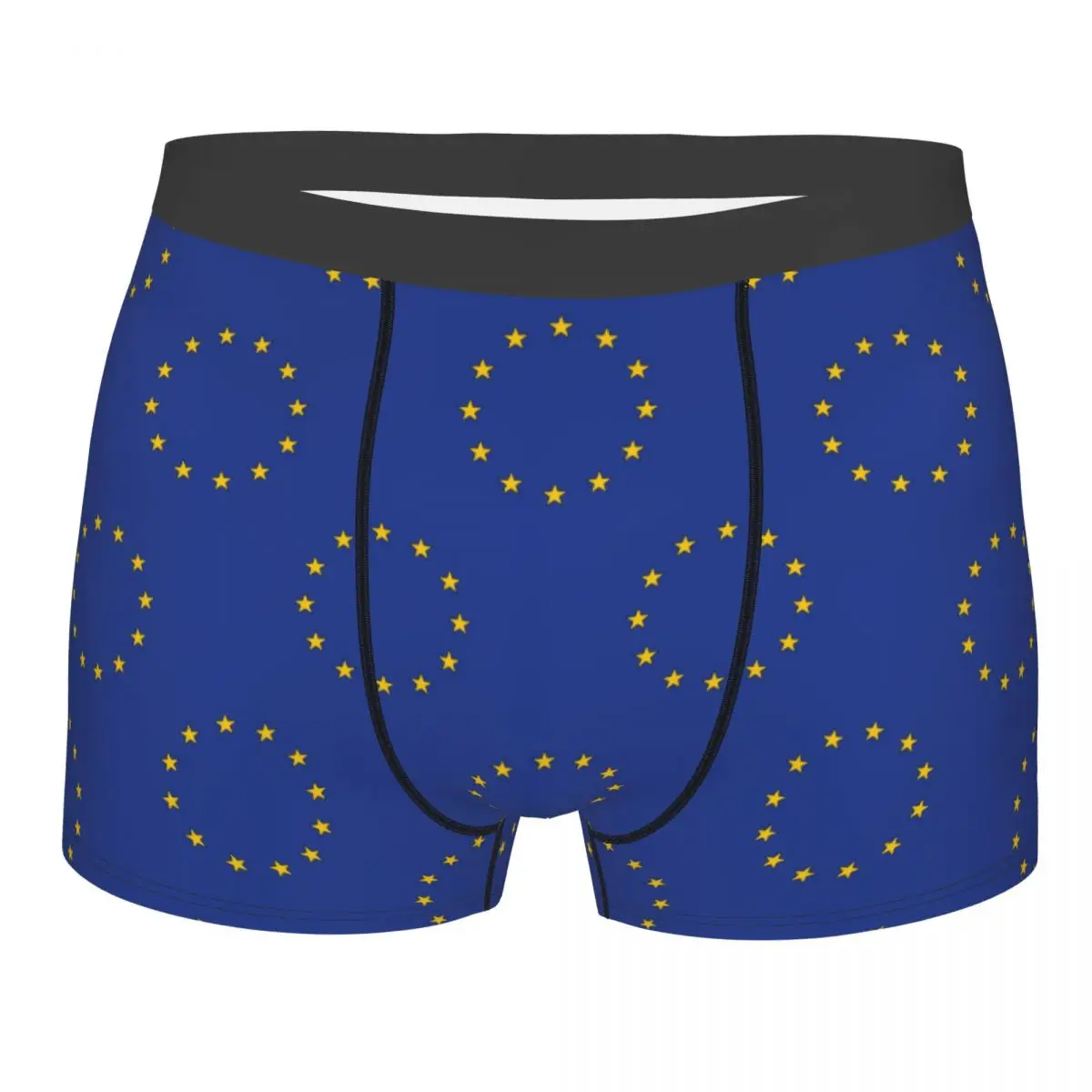 Boxer Underpants Shorts European Union EU Flag Panties Men Soft Underwear for Homme Man Boyfriend Gift