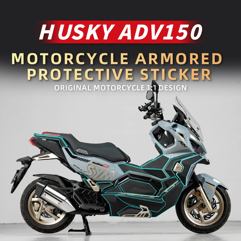 Armor Protective Stickers For SYM HUSKY ADV150 Motorcycle Accessories Plastic Parts Area Decoration Decals