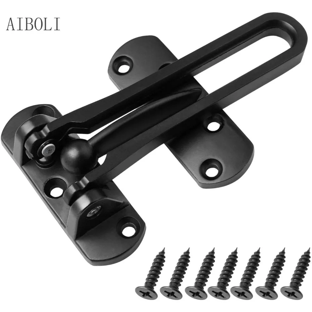 Home Anti-theft Door Buckle Bedroom Kids Room Door Bar Lock Stainless Safety Chain Hotel Anti-lock Buckle Insurance Door Bolt