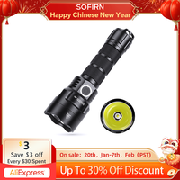 Sofirn C8G Powerful 21700 LED Tactical Flashlight SST40 2000lm 18650 Recharge Battery Torch with ATR 2 Groups Ramping Indicator