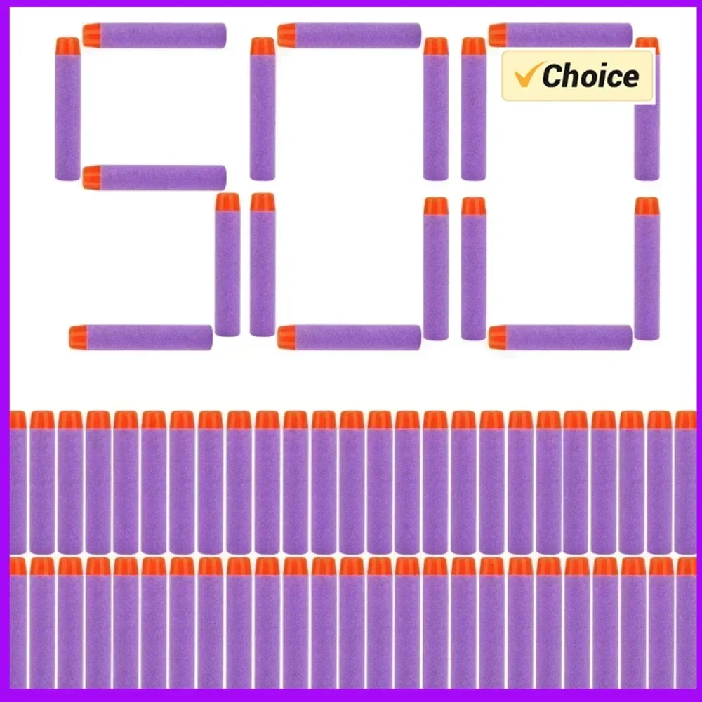 

Фиолетовые цельные пули с круглой головкой 7,2 см для игрушечных пистолетов N-strike Elite Series, бластеры, поролоновые дротики EVA, сменные дротики, аксессуары для детских игрушечных пистолетов