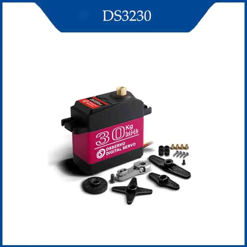 

DSSERVO DS3230 30kg MG Digital Servo Waterproof IP66 Metal Steel Tooth Digital Steering Gear Supply Drones Cars Accessories RC