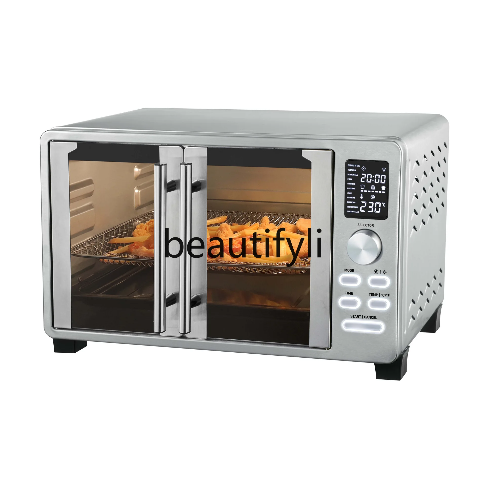 

Electronic double door oven, smart computer model, opposite door air fried electric oven