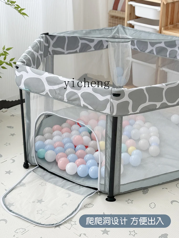 Tqh Baby Spiel Zaun Säugling Indoor Wohnzimmer Kleinkind kriechen Anti-Drop Zaun tragbare faltbare Zaun