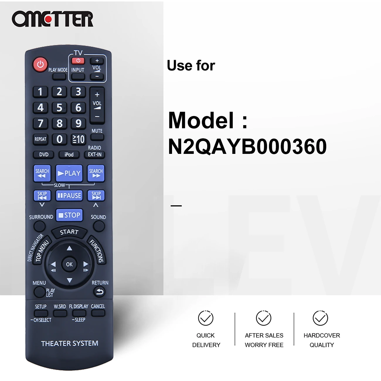 N2QAYB000360 N2QAYB000366 استبدال عن صالح لباناسونيك DVD المسرح المنزلي نظام الصوت SC-PT464 SC-PT570 SB-HF470 SB-HC470