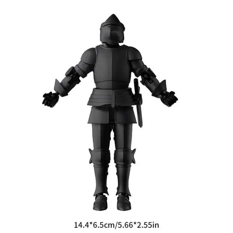 Cavaliere Action Figure Robot Action Figure Guerriero Giocattolo mobile multi-snodato Giocattolo artigianale mobile meccanico Robusta tavolo da cavaliere