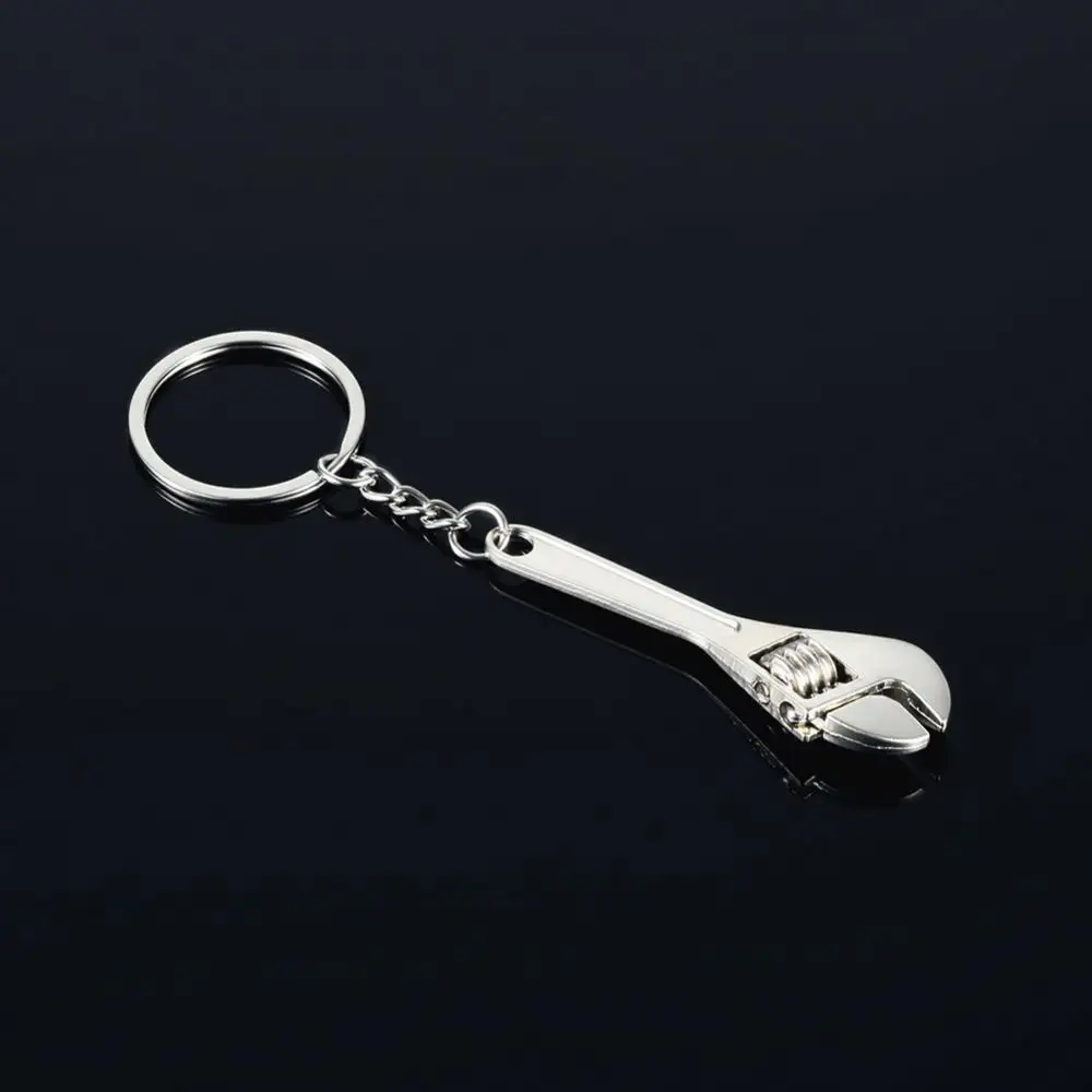 Wrench Keychain Stainless Steel Car Key Ring High-grade Simulation Spanner Key Chain keyring Keyfob Tools Novelty