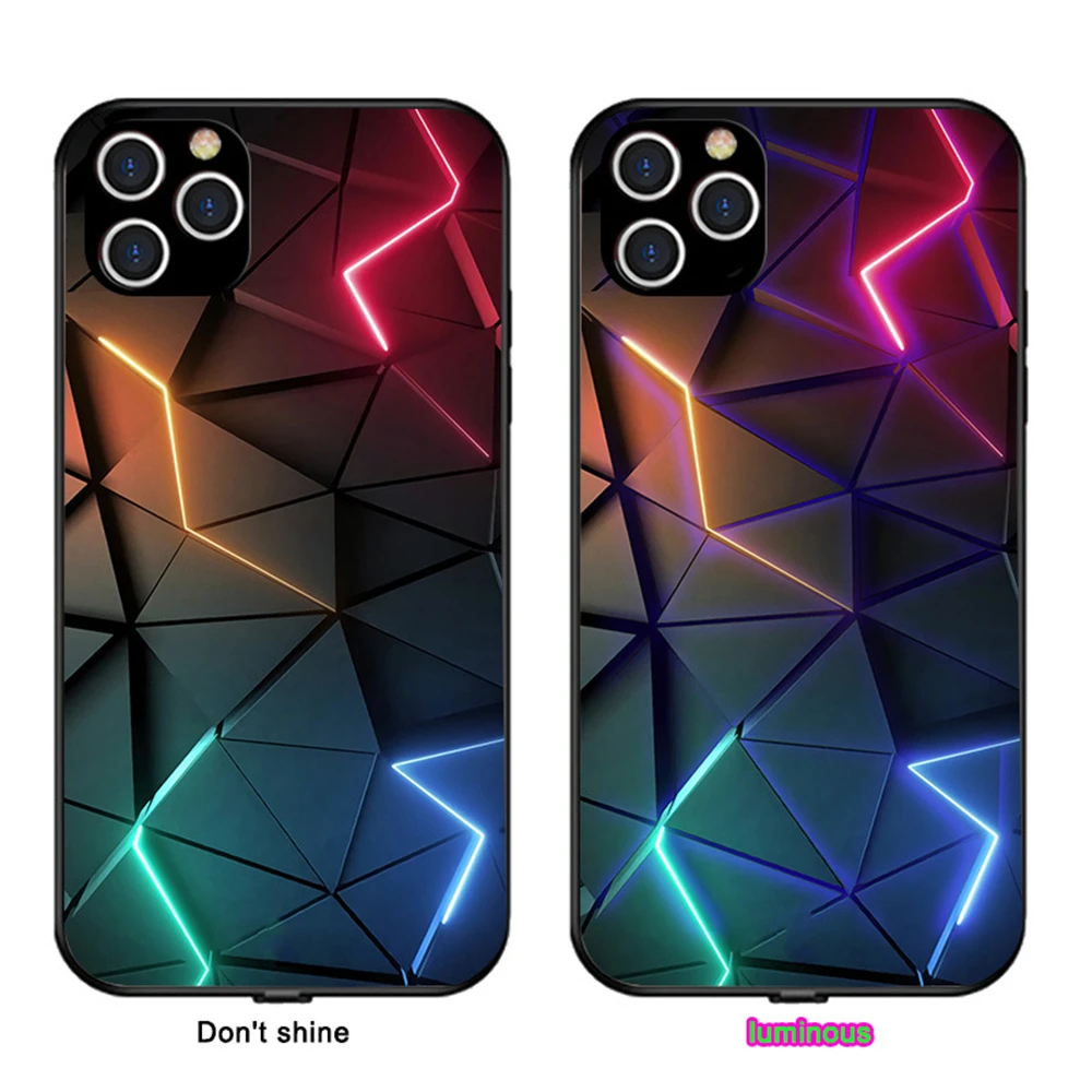 

Advanced Technology Smart Voice-activated Luminous LED Phone Case For iPhone 15 14 13 12 11 Pro Max X XR XS 6 7 8 Plus SE2020