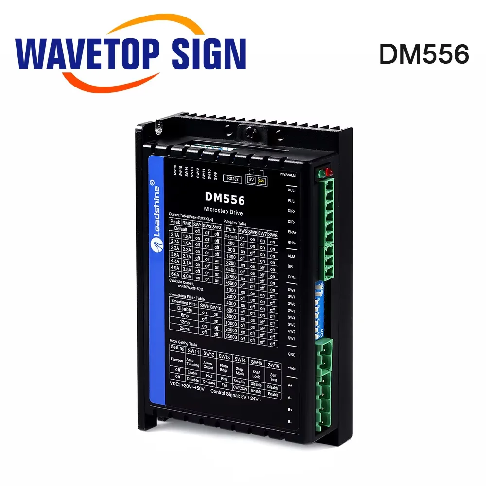 Driver motore passo-passo Leadshine 2 fasi DM542S tensione di alimentazione 20-50VDC corrente di uscita 1.0-5.0A sostituire il Driver Microstep DM542