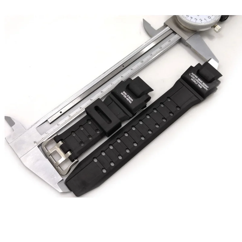 For CASIO G shock GA-1000/1100 G-1400 GW-4000 Sports electronic watch Plastic watch strap Stainless steel needle buckle