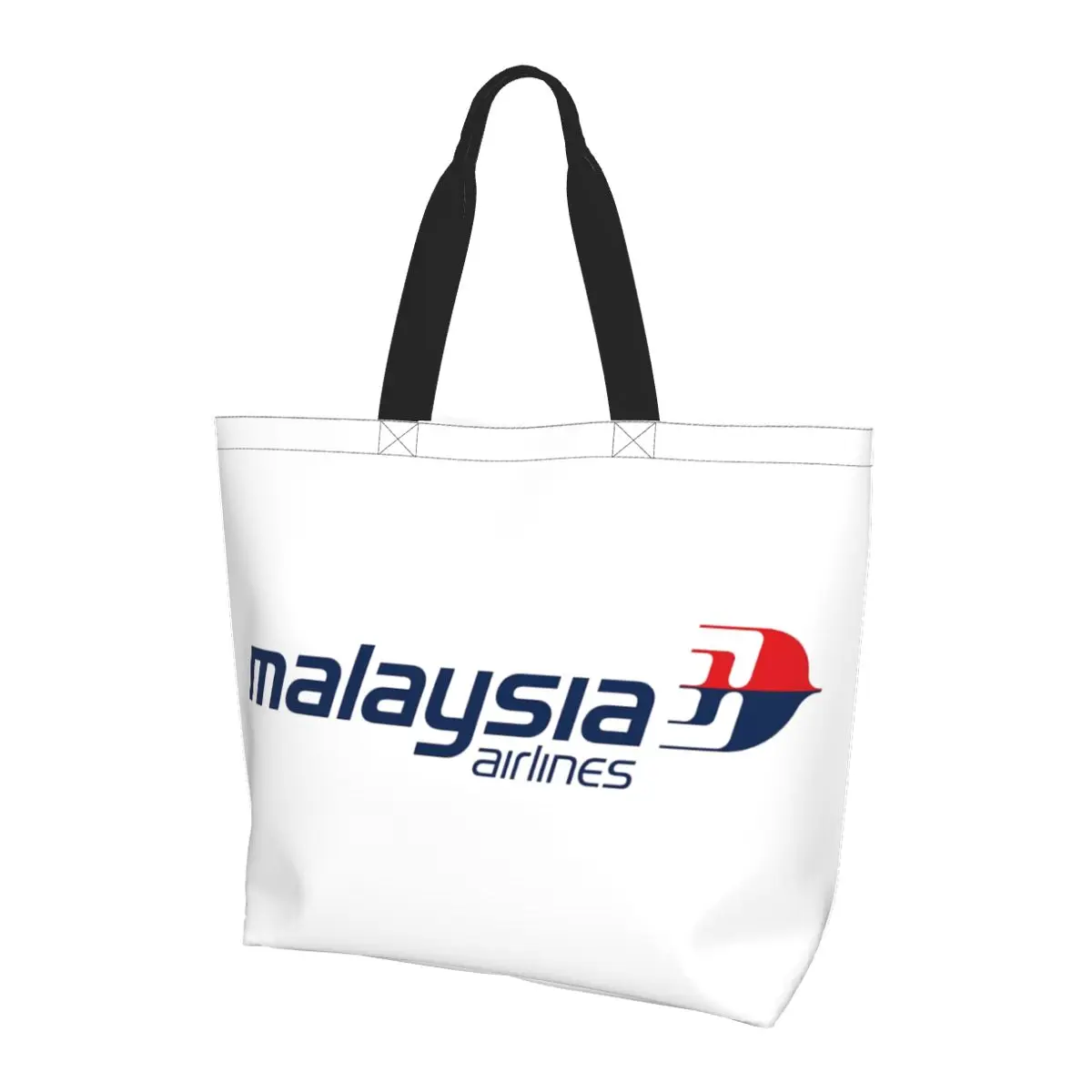 

Malaysia Airlines Shopping Tote Bag Canvas Large Capacity Shoulder Bags Shopper Grocery Handbag for Women