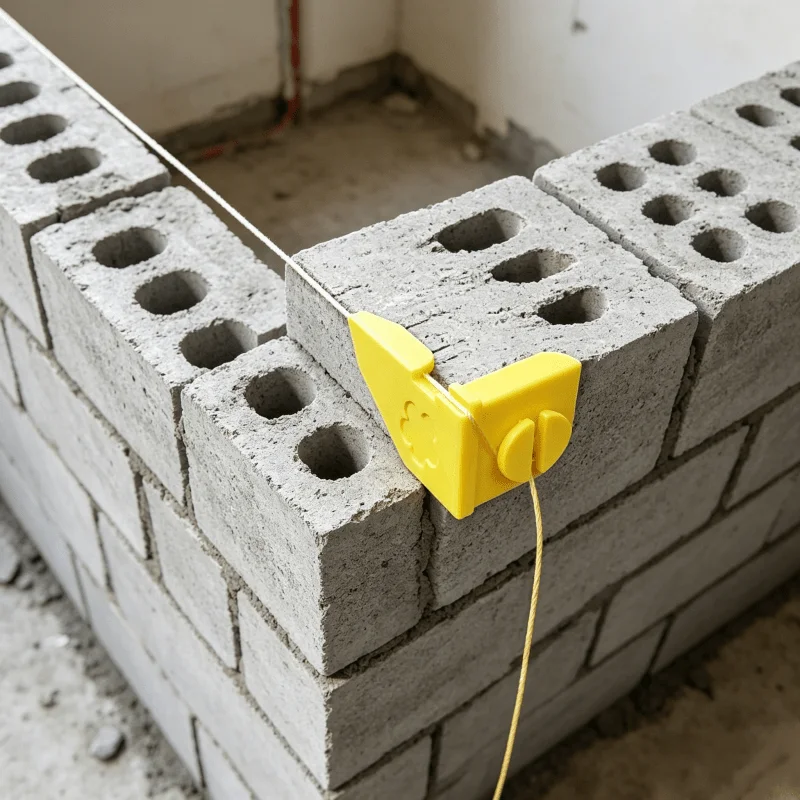 2/4 Pcs Plastic Brick Laying Line Anchors Jobsite Line Fixing Device Brick Corner Clamps Masonry Auxiliary Tools