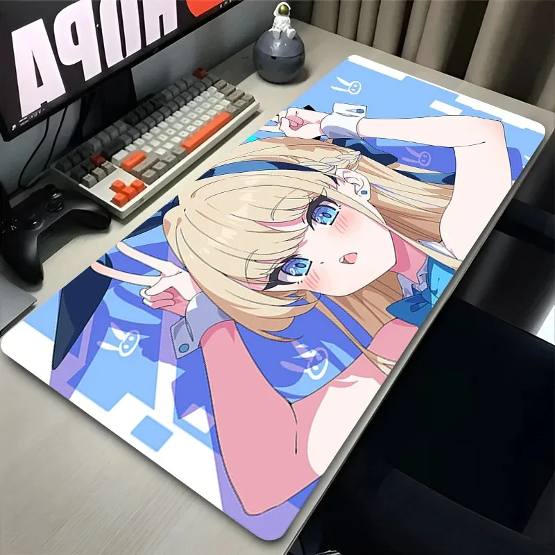 لوحة ماوس سرعة كمبيوتر صغير أزرق أرشيف Kawaii لوحة المفاتيح Asuma Toki تمديد حصيرة مكتبية ملحقات الألعاب لوحة ماوس أنيمي #1