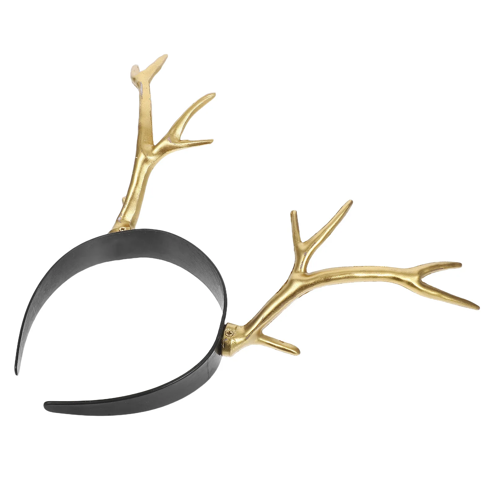 

Antler Headband Halloween Golden Party Headdress Cosplay Hair Hoop Performance Decorative Photo Prop Fun Eyecatching Design