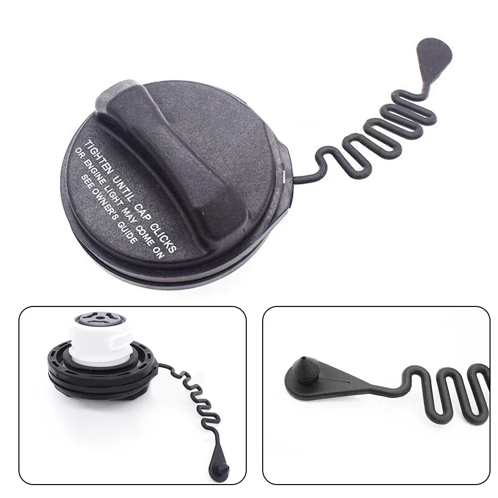 1pcs For Volvo C30 C70 S40 V50 05-13 Car Dark Gray Fuel Gas Cap Fuel Tank Covers Gas Tank Fuel Filler Cap W/Tether Straps