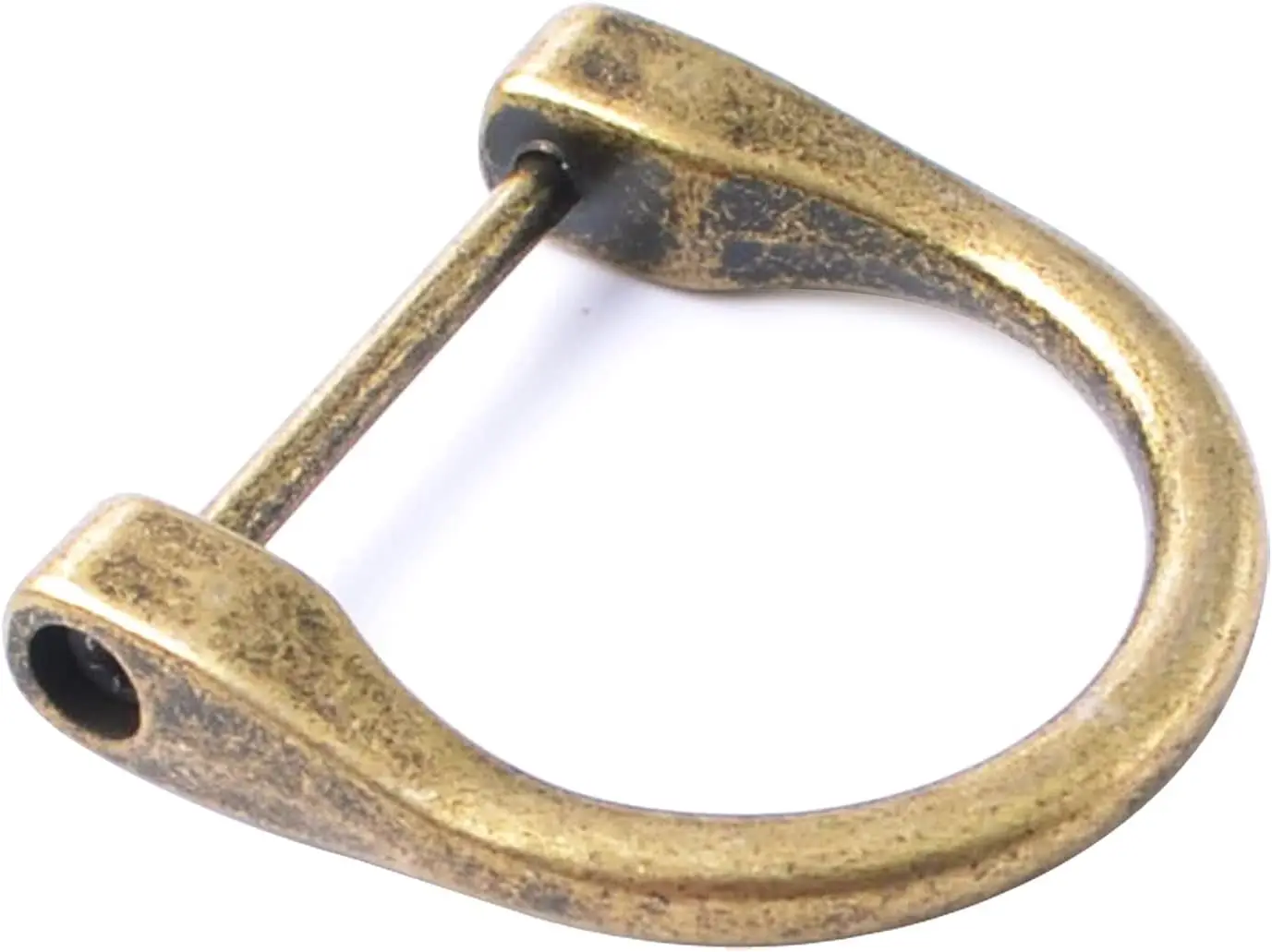 

4pcs 1 inch D Rings Screw in Shackle Horseshoe Shape D Ring for Leather Craft Purse Keychain Accessories
