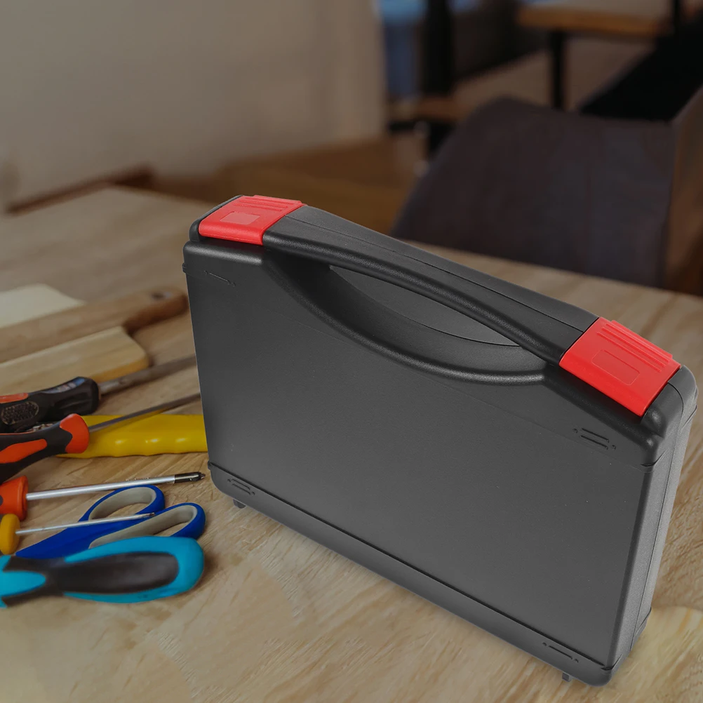 s Multifunctional Empty Tool Plastic Tool Box With H Plastic Portable Storage Case Black Color Waterproof Tools ganizer