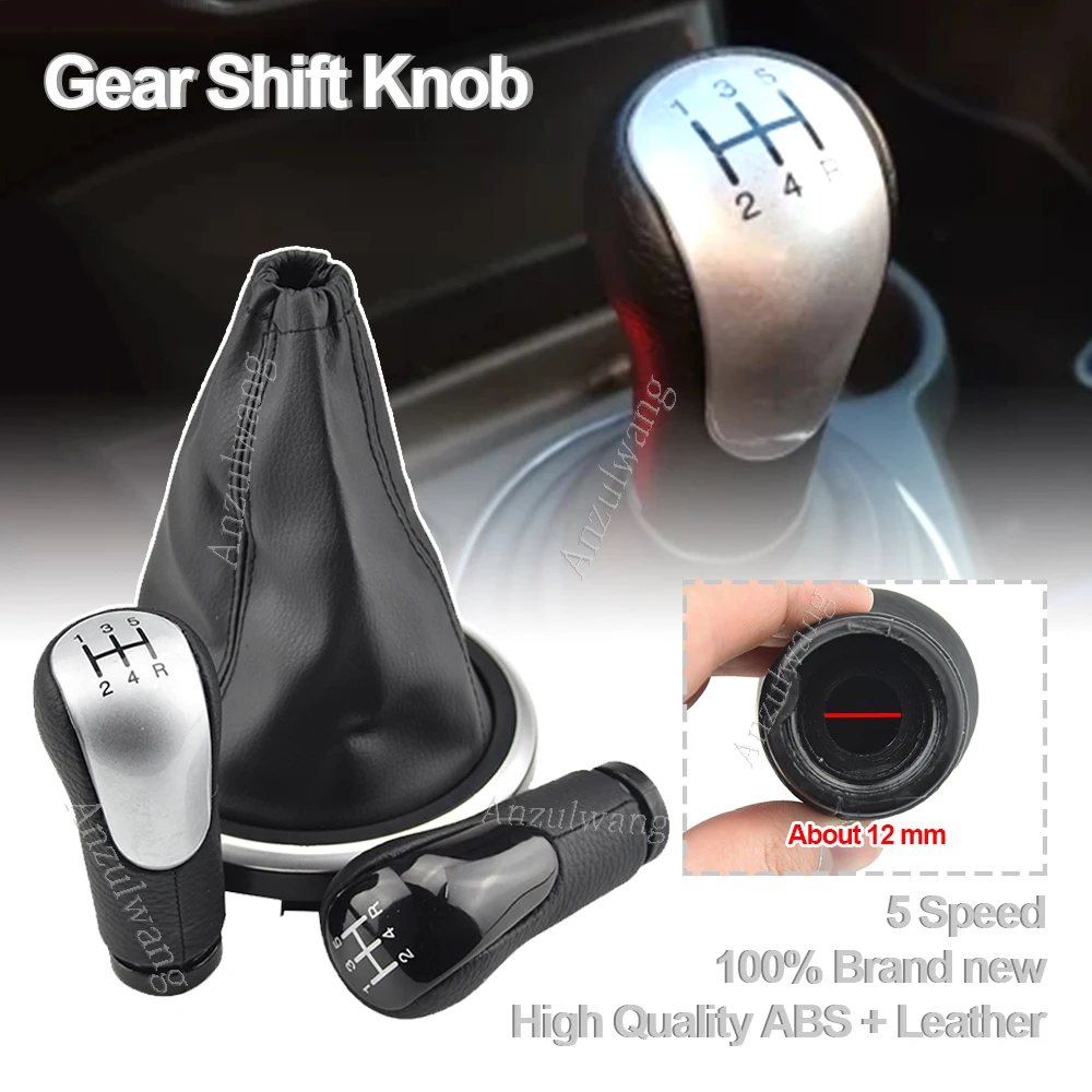 Gear Shift Knob Lever Shifter Handball Gaitor Boot Cover For Ford Fiesta Fusion Transit Connect 2002 2003 2004 2005 2006 2007