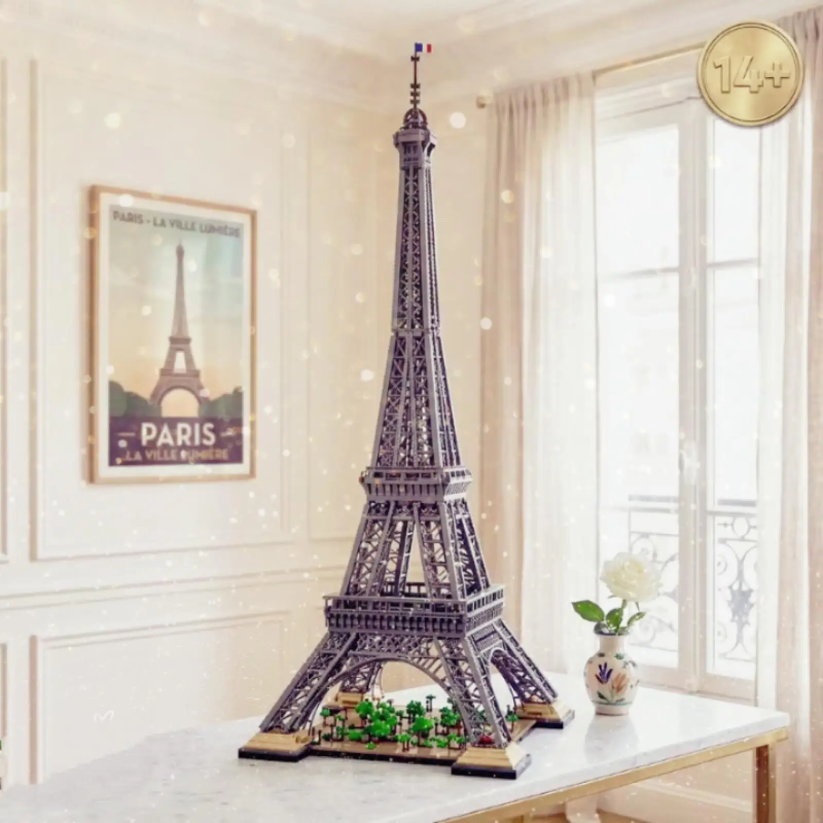 Creative Collector Eiffel Tower PARIS Architecture 1.5M 10001pcs 2026 New Building Blocks Assembly Display Model Christmas Gifts