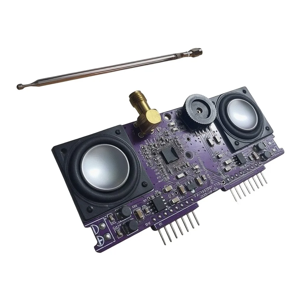 2025 Compact TEA5767 FM= Receiver Module 1W Dual Output For Flipper Zero= Hardware Hacking & Radio Projects DIY Expansion Kit