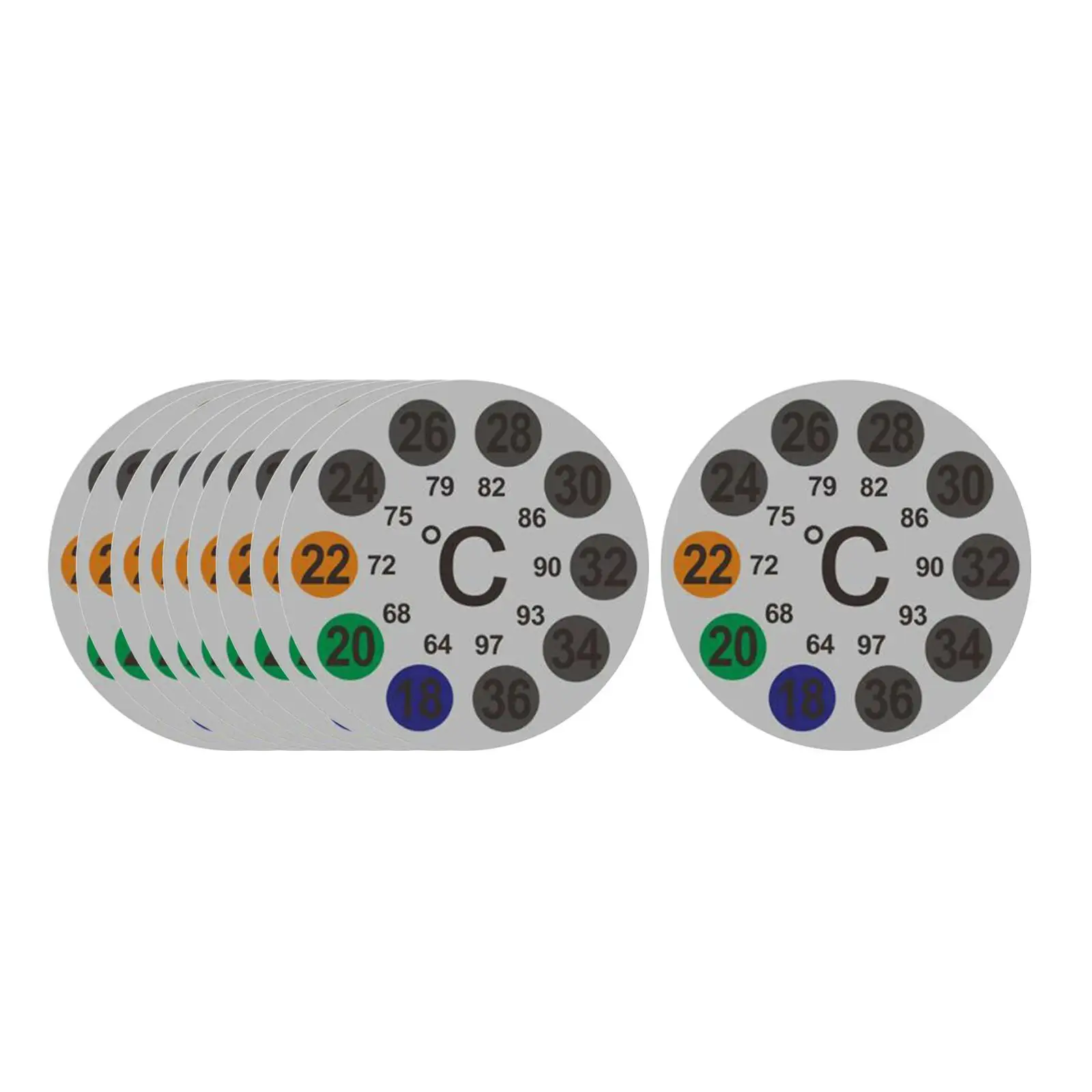 

Наклейка на термометр, индикатор температуры воды, многоцветная наклейка, точный зонд для аквариумного термостата