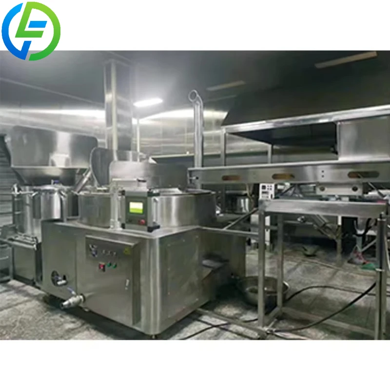 Customize Automatic Factory Food Processing Machinery-Multi-Shape and Multi-Grain Fried Leisure Food Production Line