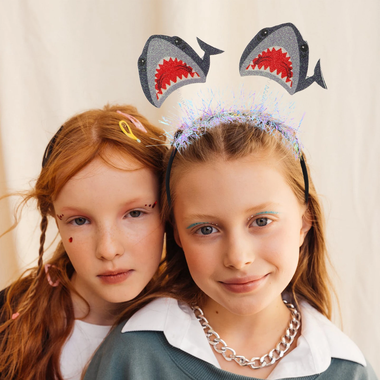 

Shark Headb Kids Girls Halloween Party Supplies Comfortable Durable Hair Accessories Cartoon Animal Elements Decorative Headb s