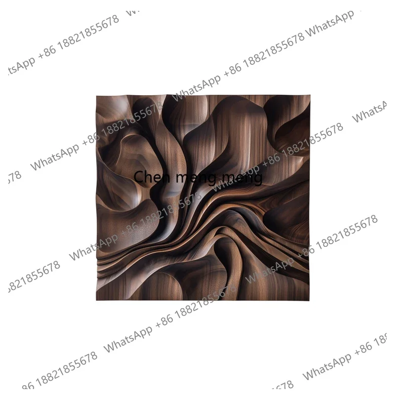 

Italian minimalist wood carving decorative painting three-dimensional entrance hanging painting abstract 3D relief installation