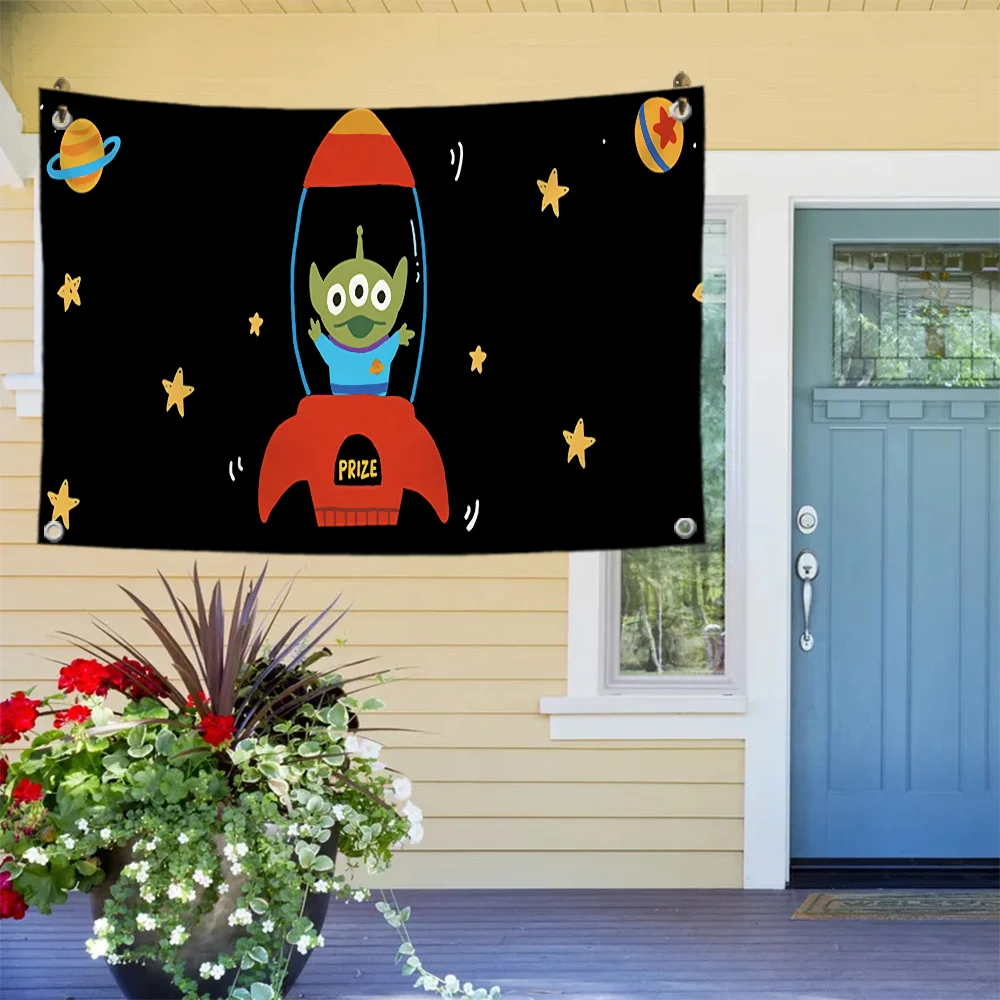 

Buzzs Lightyear Outdoor Decor Penetration Cute Room Decor Wall Flag to Hang Custom Flags for Rooms Advertising Home & Garden