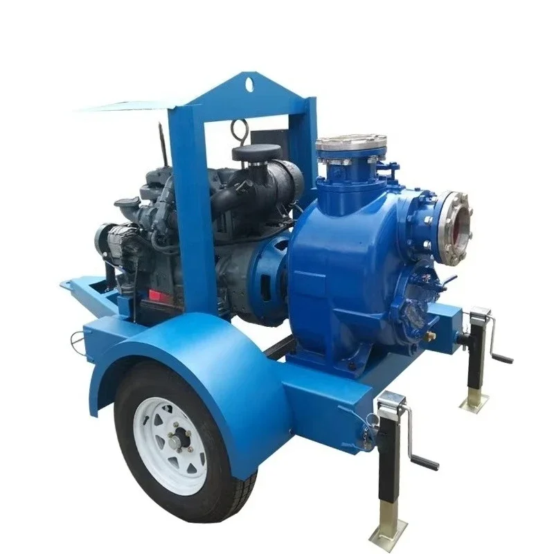 6 Inch 300 M3/H 24m Head High Duty Mobile Self Priming Sand Suction Pump