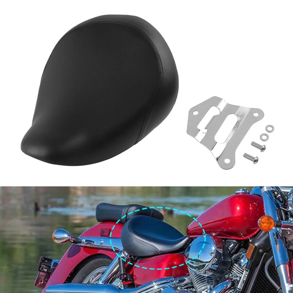 

Motorcycle Front Driver Seat Solo Pillion for Shadow Spirit ACE VT750C VT750DC 1998-2003 Black Custom Fit Leather Seat