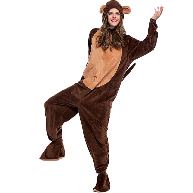 Halloween Children's Day Movie Costumes, Adult Toddler Animal Cute Monkey Show Dress Up Costumes