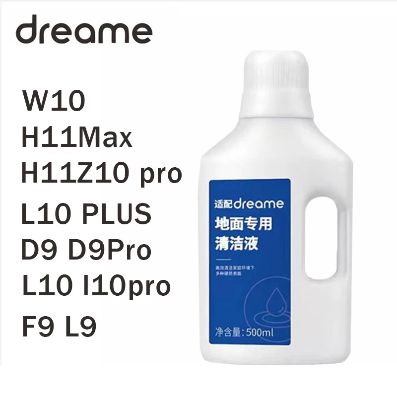 500ML Floor Special Cleaning Fluid For Dreame H11/ W10 Pro / H11 Max Robot Vacuum Cleaners Mop Drop shipping