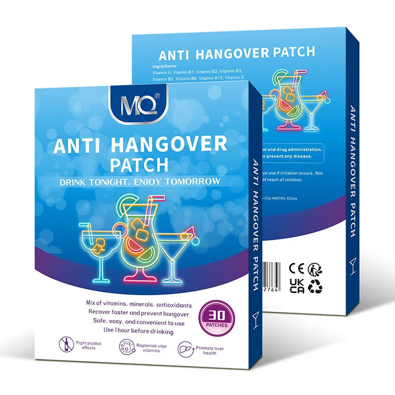 30 PCS Fight Alcohol Effects Patches Before Drinking Use Anti Hangover Natural Replenishing Vitamins Promote Liver Health