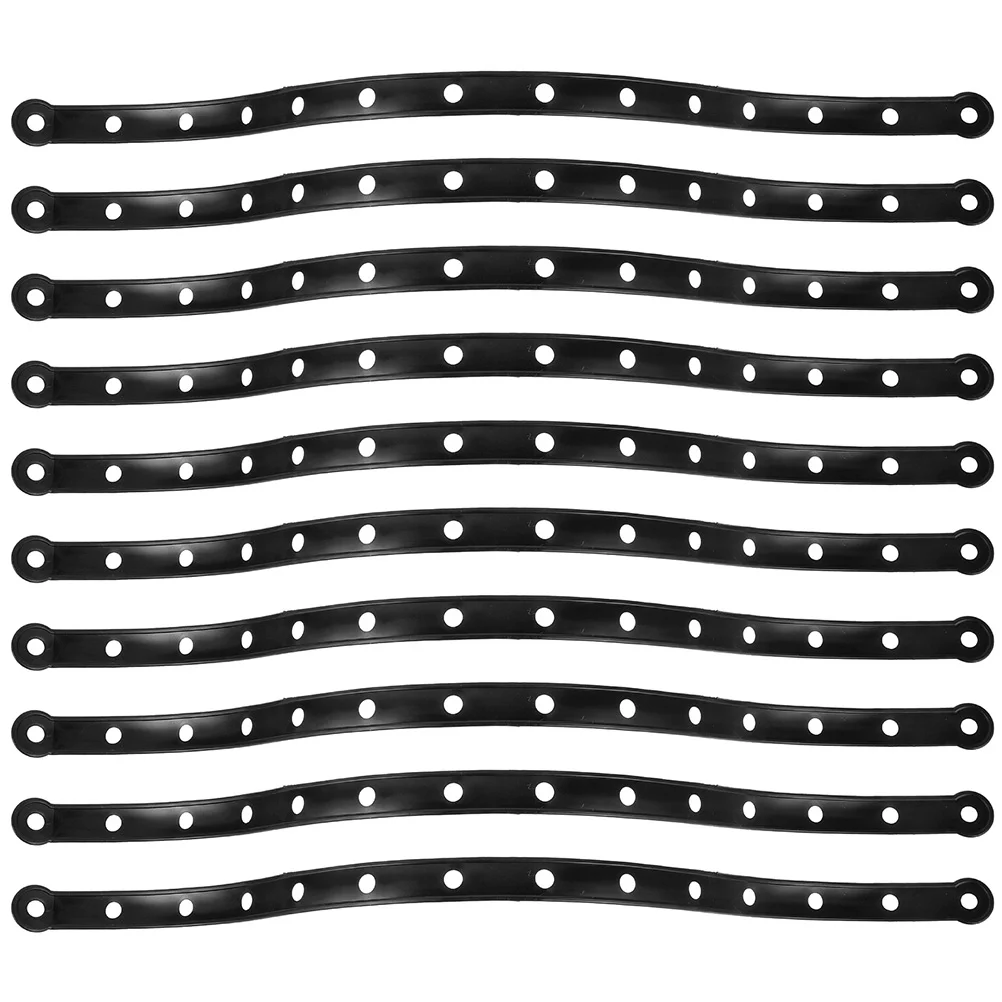 

10 Pcs Clothing Store Hanger Connection Strip Clothes Trouser Clip Hanging Set Connecting Strips Connector Display Bar Plastic