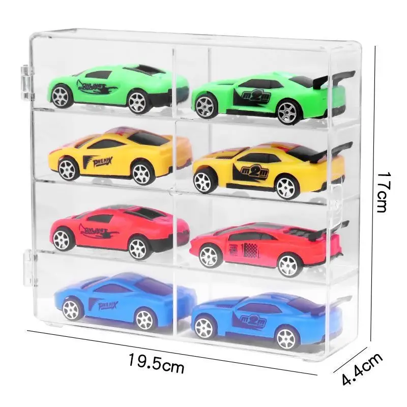 1:32 /1:64Toy Car Model Acrylic Storage Box Blocks Storage Rack Children's Small Car Display Case Stackable Dustproof Cabinet