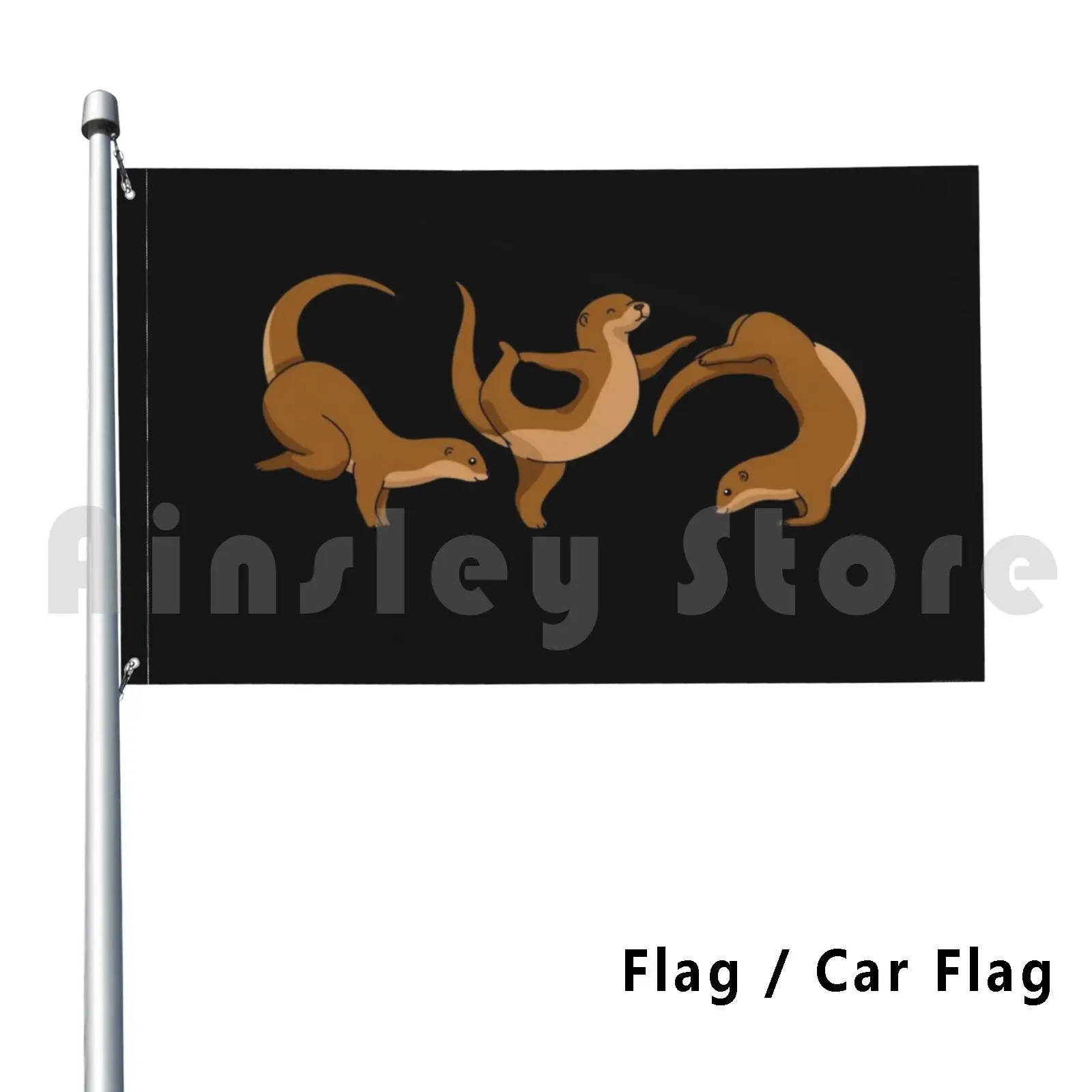 Yoga Sea Otter Women Yoga Gifts Women Otter Yoga Outdoor Decor Flag Car Flag Sea Otter Sea Otter Sea