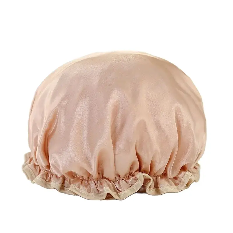 Waterproof Bath Hat Bathroom Shower Hair Cover Women Supplies Shower Cap Adult Shower Bath Bathing Caps Bathroom Accessories