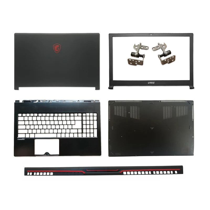 New LCD Back Cover/Front Bezel/Palmrest/Bottom Case/Hinge Cover For MSI GS63 GS63VR MS-16K1 MS-16K2 Series Laptop Top Cover