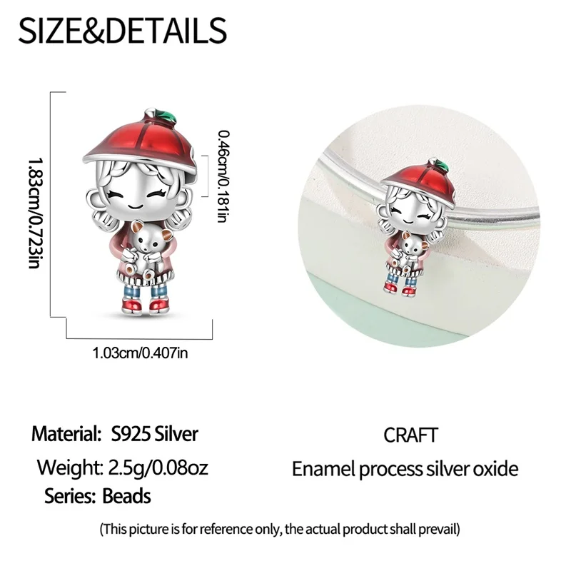 925 فضة الفتيان والفتيات عشاق قلادة سحر صالح 4 مللي متر ثقب قطر سوار خرز تميمة قلادة Diy بها بنفسك مجوهرات نسائية