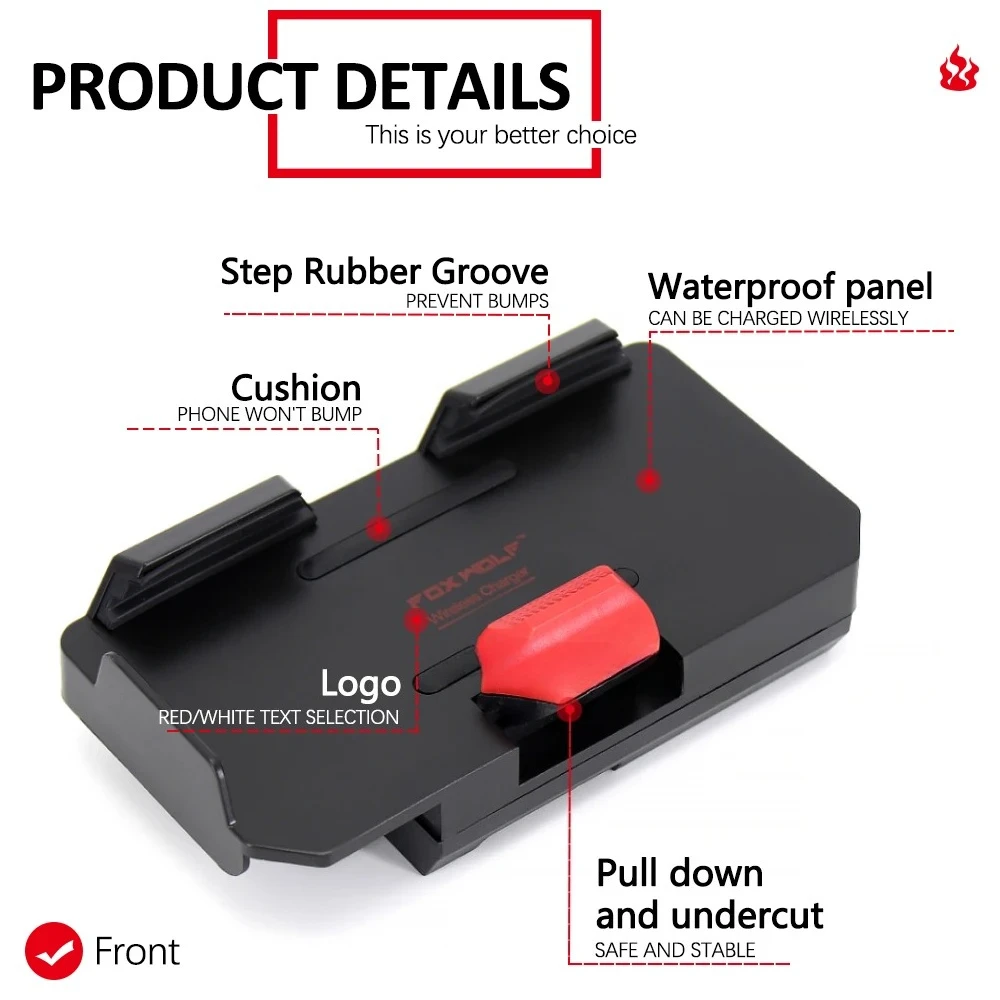 لسيارات BMW R1250GS ADV شحن لاسلكي للهاتف المحمول الملاحة قوس F900GS R1250 GS دراجة نارية شحن لاسلكي R1200GS ADV #2