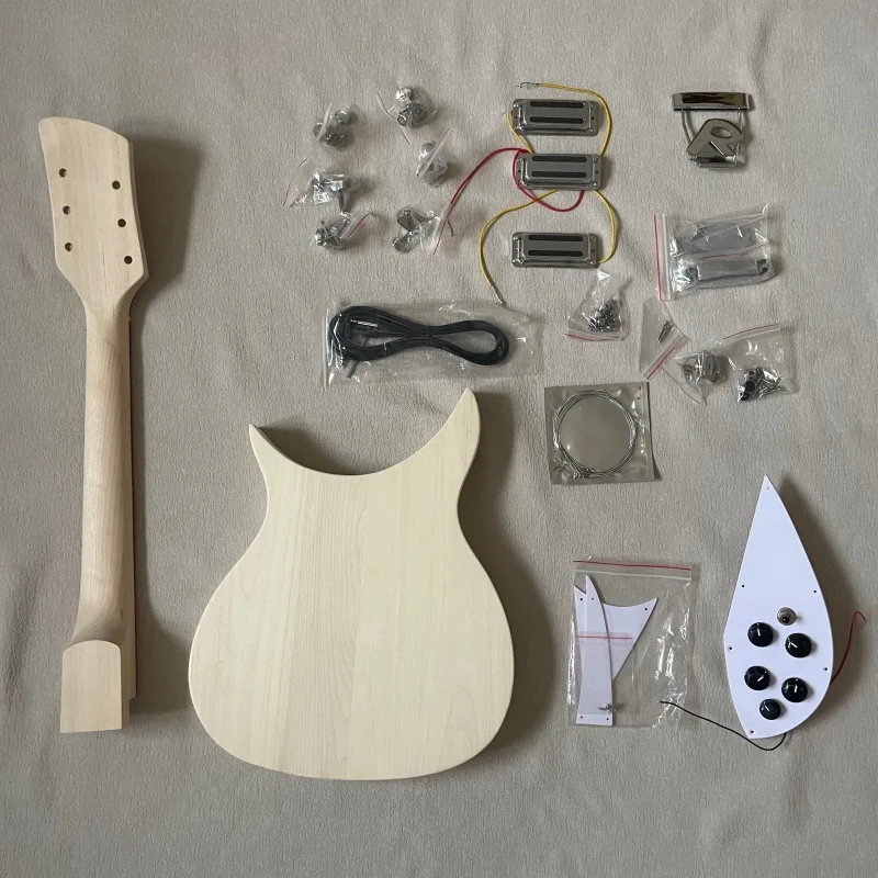DIY Electric Guitar Kit For 325 Style  Basswood Body Maple Neck Rosewood Fingerboard R Tail Bridge