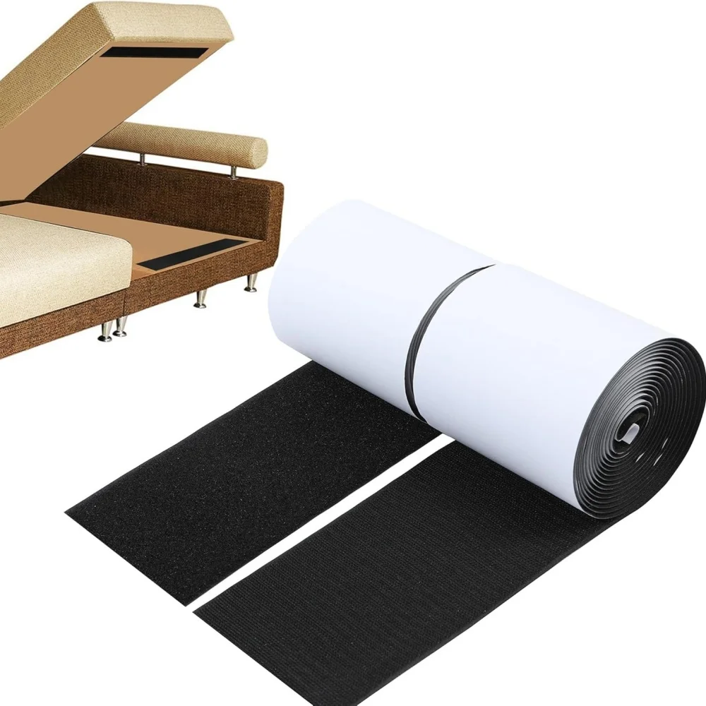 1 Stück 1m/2m/3m x 10cm Selbstklebendes Stoff-Teppichfixierband Verhindert Rutschen von Sofakissen Rutschfester Fixierstreifen und -streifen