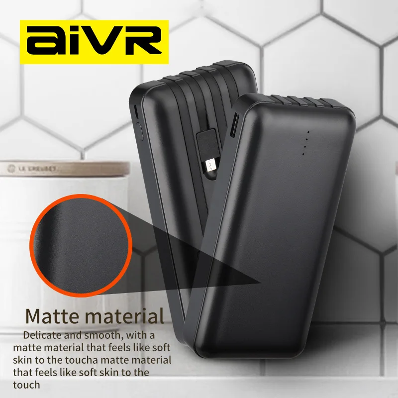 AIVR Power Bank 10000mAh 20000mAh Fast Charging Powerbank Portable Battery Charger For iPhone 15 14 13 12 Pro Max Xiaomi