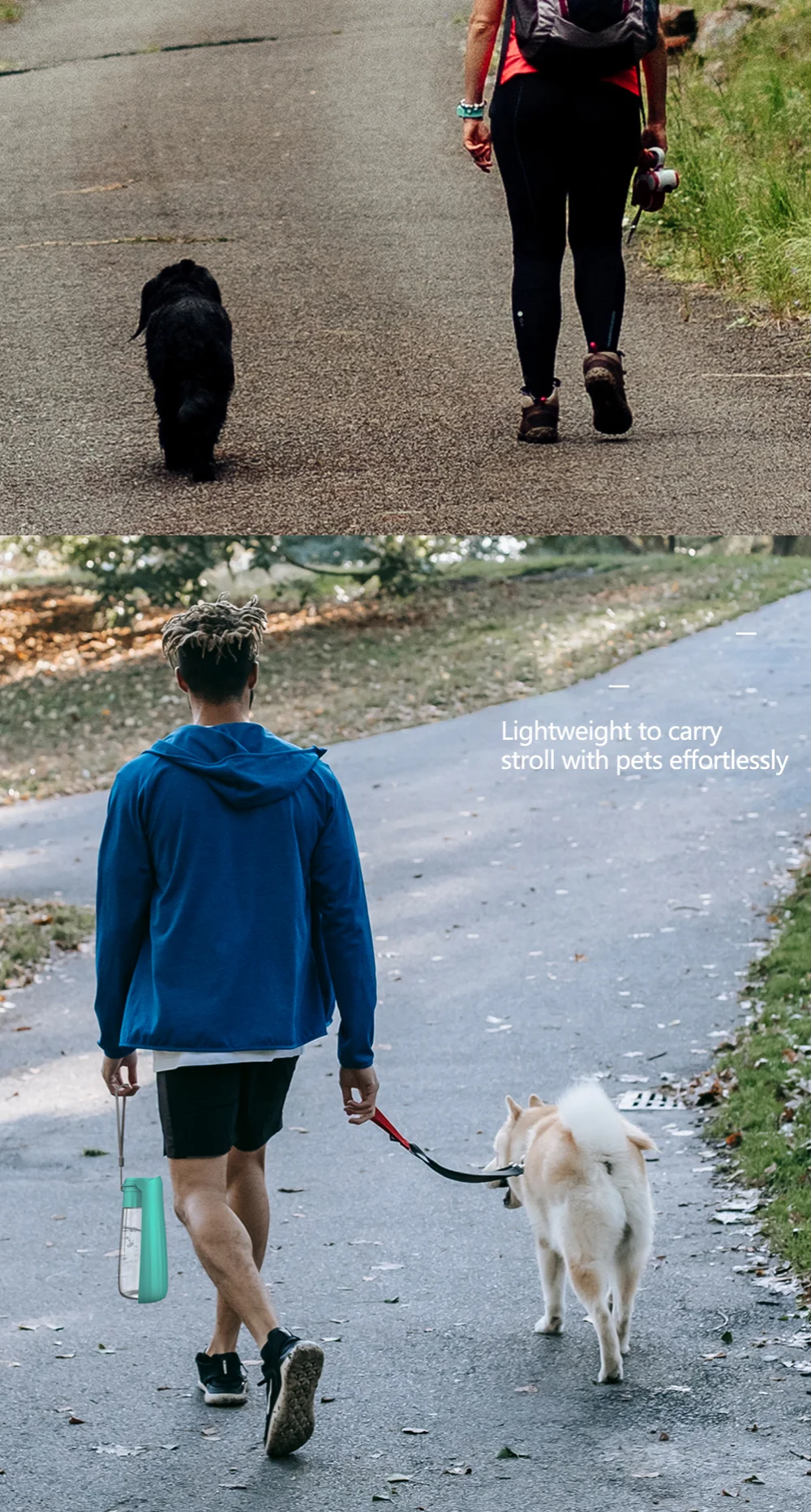 Portable Foldable Dog Water Bottle Leak Proof Large Capacity Pet Water Dispenser for Dogs Cats Outdoor Walking Travel Supplies