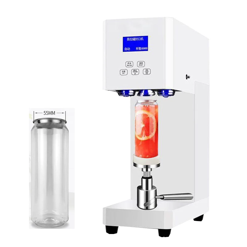 

Automatic Electric Commercial Can Sealing Machine Soda Can Sealing Machine With Cup Holder Bubble Tea Shop Can Sealer Machine