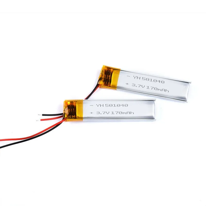 501040 polymer lithium battery, 170mAh voice recorder, sports bluetooth headset, smart wearable lithium battery